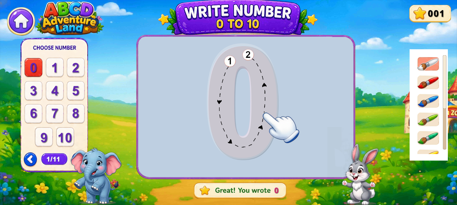 Number Tracing 1–10 vertical preview